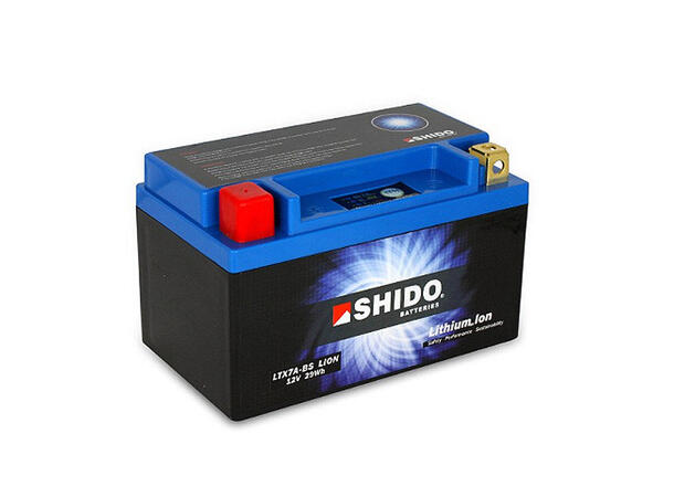 Shido LTX7A-BS Lithium Batteri 12V, 2.4Ah, 30Wh, 150x87x93 